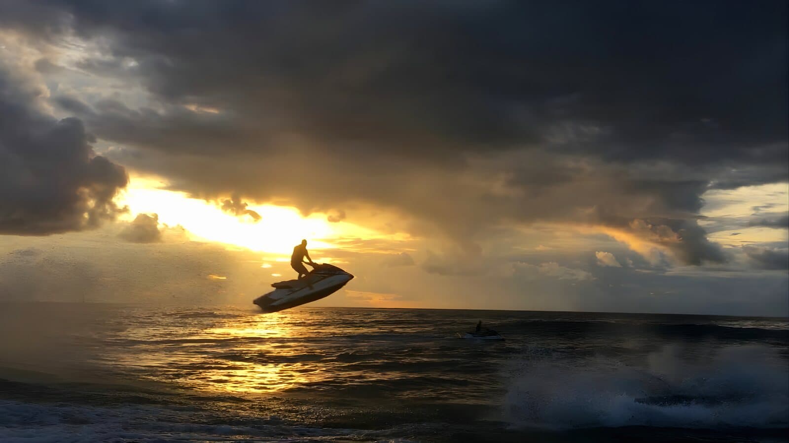 Sunset from the sea